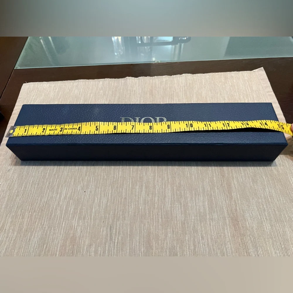 Dior Navy Box and Black Pouch Set